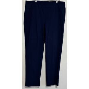 Crown & Ivy Navy Blue Elastic Waist Pull On Pants Size 16